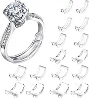 [JOYAUS] [16 Packs] Ring Size Adjuster Invisible Ring Size Adjuster for Loose Rings Ring Adjuster Size Fit Any Rings Ring Guard Spacer (8 Sizes)