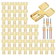 5X(30Pcs Back Spade Connector Disconnect Electrical Two-Way Wire Terminal2096