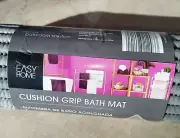 New Easy Home Cushion Grip Bath Mat 17”x36” Skid Resistant Machine Washable