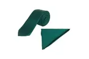 Burton Tie & Pocket Square Set (Green) (One Size)