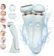 Lady Shaver, Silk Glide Razor Lady Epilator Painless Hair Remover for Women, ...