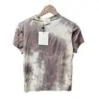NEW DISSH Coco Mauve Tie Dye Cap Short Sleeve Top Tee Shirt T-Shirt XXL NWT