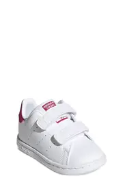 adidas Primegreen Stan Smith Sneaker in White/Bold Pink at Nordstrom, Size 3 M