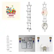 2pc Plate Hangers for the wall Display Rack Holders Metal Decorative Stand Ve...