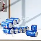 Double-layer Can Soda Storage Rack Shelf Fridge Organizer Kitchen Drink Holder