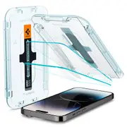 SPIGEN iPhone 14 Pro Screen Protector, 6.1 inch 2022 Genuine SPIGEN GLAS.tR EZ Fit (Sensor Protection) Tempered Glass 2PCS for Apple