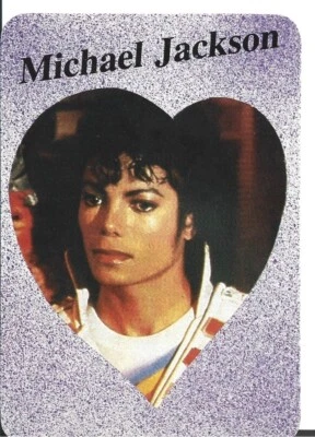 ⭕VTG card pocket calendar 1988 MICHAEL JACKSON Portugal group music singer