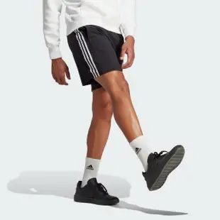 【adidas 愛迪達】ESSENTIALS 運動短褲(IC1484 男款運動褲 專業運動訓練短褲 吸濕排汗 黑)