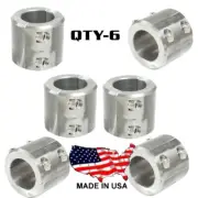 6 - Steel Universal Weld On Bar Clamp 1-1/4" Roll Cage Fabrication Mount 4 Bolt