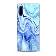 Skins Decal Wrap for Samsung Galaxy Note 10 Blue Marble Rocks Glass