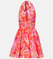 [Farm Rio] Farm Rio Printed cotton minidress AU 16 multicoloured