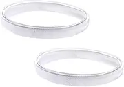 [Veemoon] 2pcs Women's Anti-Slip Sleeve Garters - Clear Elastic Arm Bands for Dress Shirts Adjustable Arm Holders for Men and Women for Keeping Sleeves in Place, 10.00X1.00X0.30CM, Alloy Steel, steel