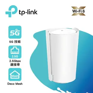 【TP-Link】Deco X50-5G AX3000 5G / 4G Gigabit 雙頻無線網路 WiFi6 網狀Mesh Wi-Fi路由器(SIM卡分享器)