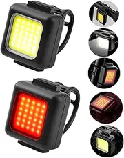 Bike Lights, Bike Headlight&Taillight Combinations, Rechargeable USB-Type C Bicycle Light with 30 COB Beads, 3 Different Light Modes, IPX5 Waterproof, for Night Riding/Cycling Safety. (Model 1)