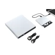 External CD RW Writer Player Protable USB 2.0 Drive for Laptop Notebook PC Desktop Computer-Silver