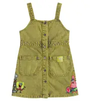 [Stella McCartney Kids] Stella McCartney Kids x Spongebob denim dress Y 4 yellow