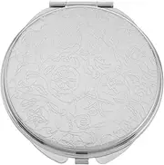 MUCKLILY Portable Double Sided Antique Handheld Mirror Compact Lightweight Makeup Mirror for Eyebrow Shaping and Cosmetic Tasks Pocket for Travel Everyday Use