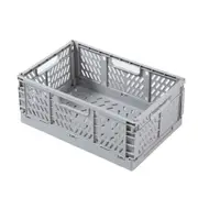 Collapsible Plastic Storage Basket for Shelf Storage Organizing