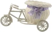 XLWLLNJ Woven Mini Bike Basket Gourd Flower Basket Vase for Home Wedding Decoration