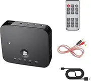 4 Ports Digital to Analog Audio Converter Adapter with Headphone Amplifier Optical/Coaxial 3.5mm Audio Output