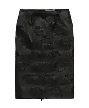 Cecilie Bahnsen Floral Pencil Skirt UK10,UK8,UK6 black