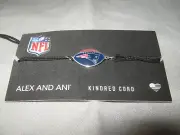 Alex and Ani NEW ENGLAND Patriots NFL Sterling Silver Kindred Cord Bracelet NEW