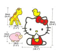 在飛比找Yahoo!奇摩拍賣優惠-HELLO KITTY 創意 超大 壁貼 壁紙【婕希卡】