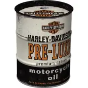 Harley Davidson Pre-Luxe Oil Barrel Money Box - Man Cave Gift by Nostalgic Art