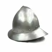 Viking Steel Helmet 18GA Medieval Kettle Hat Helmet Museum Knight Replica Helmet