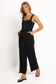 [PUP118] Rachel Jumpsuit - Black 8 black