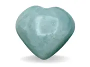 Amazonite Crystal Heart Palm Stone