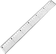 30cm Clear Acrylic Cutting Ruler with Steel Edge