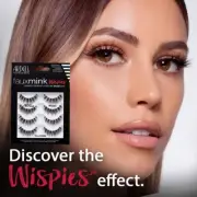 ARDELL Faux Mink Multipack False Eyelashes 4 Pack 4 Pairs WISPIES