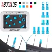 MTB/Hybrid/Road Bike Rim Valve Stem Cover Caps Box Set Aluminium Presta/Schrader