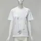 [二手] JUNYA WATANABE 2020 grey sequin biker print white cotton tshirt top S