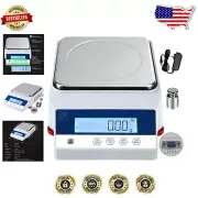 3000g High Precision Digital Lab Balance Scale - 0.01g Accuracy & LCD Display