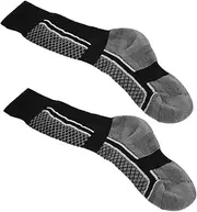 [CORHAD] Sports Socks for Equestrian Mid Calf Socks Elastic Calf for Cycling Hiking Running Grey
