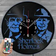 LED Vinyl Clock Sherlock Holmes Light Vinyl Record Wall Clock Home Decor 1562
