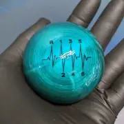 SSCO CS 510 GRAMS CANDY TEAL HEARTBEAT SPHERE 5 6 SPEED SHIFT KNOB WEIGHTED GR (for: Honda)