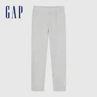 在飛比找momo購物網優惠-【GAP】女童裝 Logo鬆緊褲-灰色(890221)