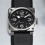 BELL & ROSS 極致挑戰機艙儀錶板機械腕錶(BR0392-BLC-ST)-42MM