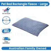 Pet Bed Dog Rectangle Fleece Soft Printed Polyester Cushion Large