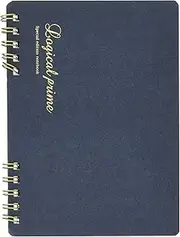 Nakabayashi 65815 Logical Prime Notebook, W-Ring Notebook, A6, B Ruled