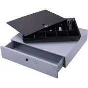 SPARCO SPR15504 Cash Drawer,w/ Removable Tray,17-3/4"x15-3/4"x3-3/4",Gray