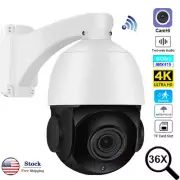 4K 8MP PoE WiFi Humanoid Tracking Two Way Audio 36xZoom PTZ Speed Dome IP Camera
