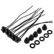 5Pcs 12V Waterproof Push-Button On-Off Switch with 4" Leads for Motorcycle/Ca...