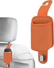 Headrest Cup Holder for Back Seat, Car Bag Hooks with Drink Holder, Stylish Non-Slip Vehicle Backseat Organizer for Headrest Storage Grocery Bag Purse Truck Organization