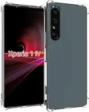 [USTIYA] for Sony Xperia 1 IV Case Clear TPU Four Corners Cover Transparent Soft