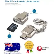 Portable Mini Card Reader Type C Micro SD TF Memory Card Reader OTG Adapter USB