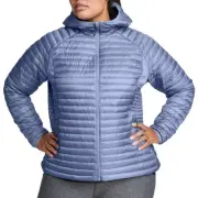 Eddie Bauer Dusty Blue MicroTherm® 2.0 Down Collared Jacket Plus Size 3X NEW Tag